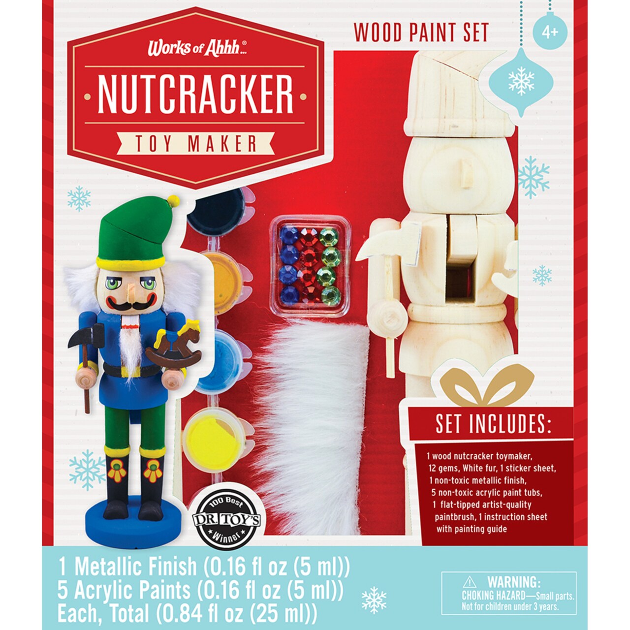 Works of Ahhh... Works of Ahhh Holiday Craft Set - Nutcracker Toymaker Wood Paint Kit